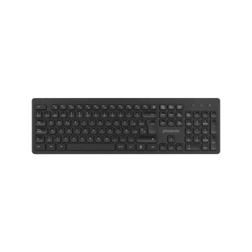 Teclado inalámbrico Phoenix K200 vista frontal QWERTY español