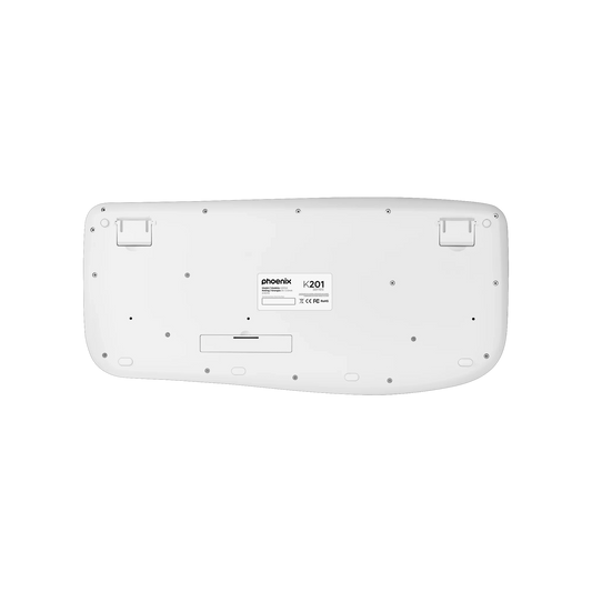 Teclado inalámbrico Phoenix K201 Blanco con inclinación ajustable