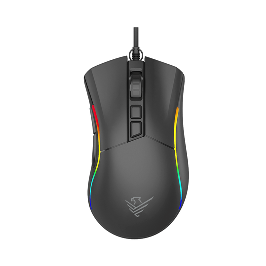 Ratón gaming con cable Phoenix Void Negro vista frontal