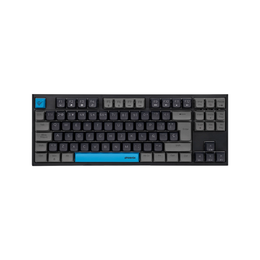 Teclado mecánico Phoenix Royal Negro vista frontal TKL
