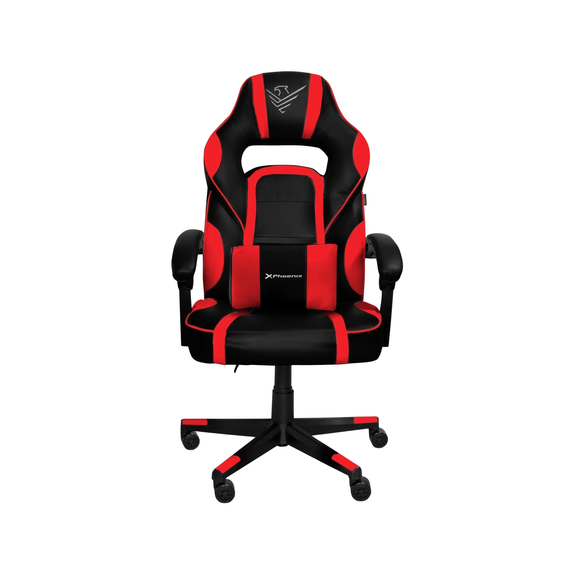 Silla Gaming Roja Phoenix Trophy de Cuero PU