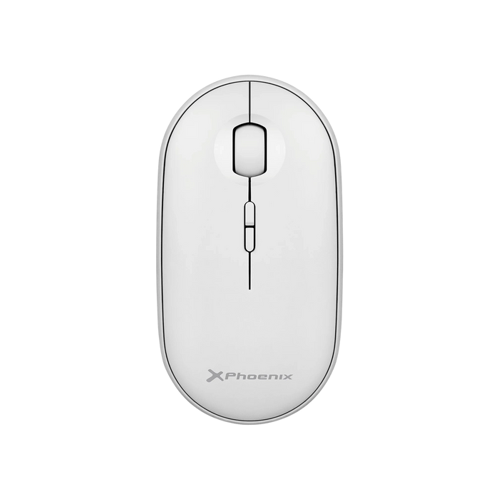 Ratón inalámbrico Phoenix Rebble Blanco vista frontal