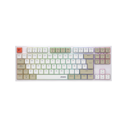 Teclado mecánico Phoenix Royal Blanco TKL