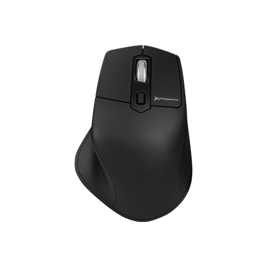Ratón ergonómico inalámbrico Phoenix M2 vista frontal vertical