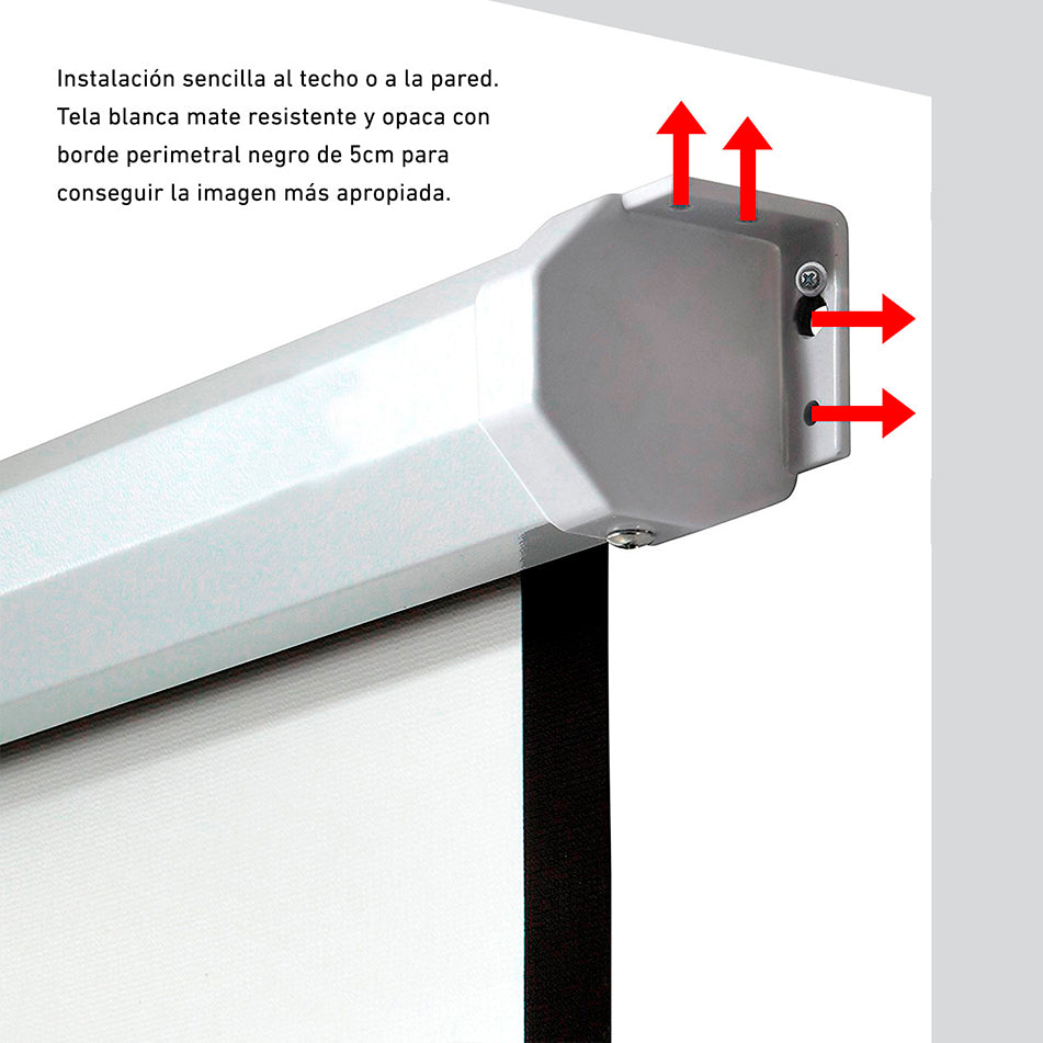 Pantalla de proyección manual 112