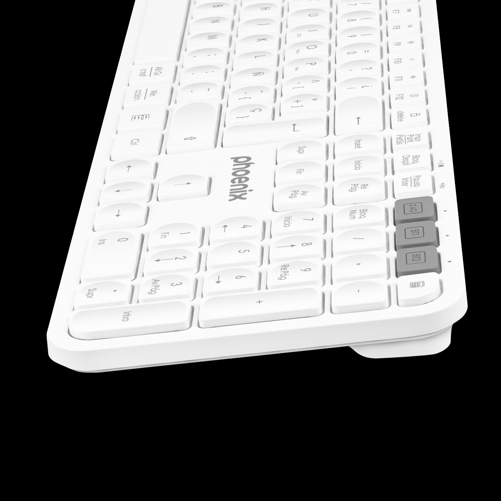 Teclado Inalámbrico Multidispositivo Phoenix K300 Bluetooth Dual y 2.4Ghz