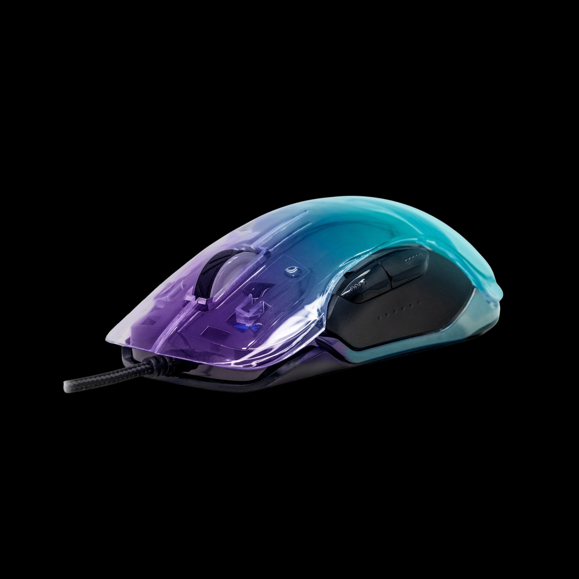 Ratón gaming Banshee transparente RGB 10000 DPI