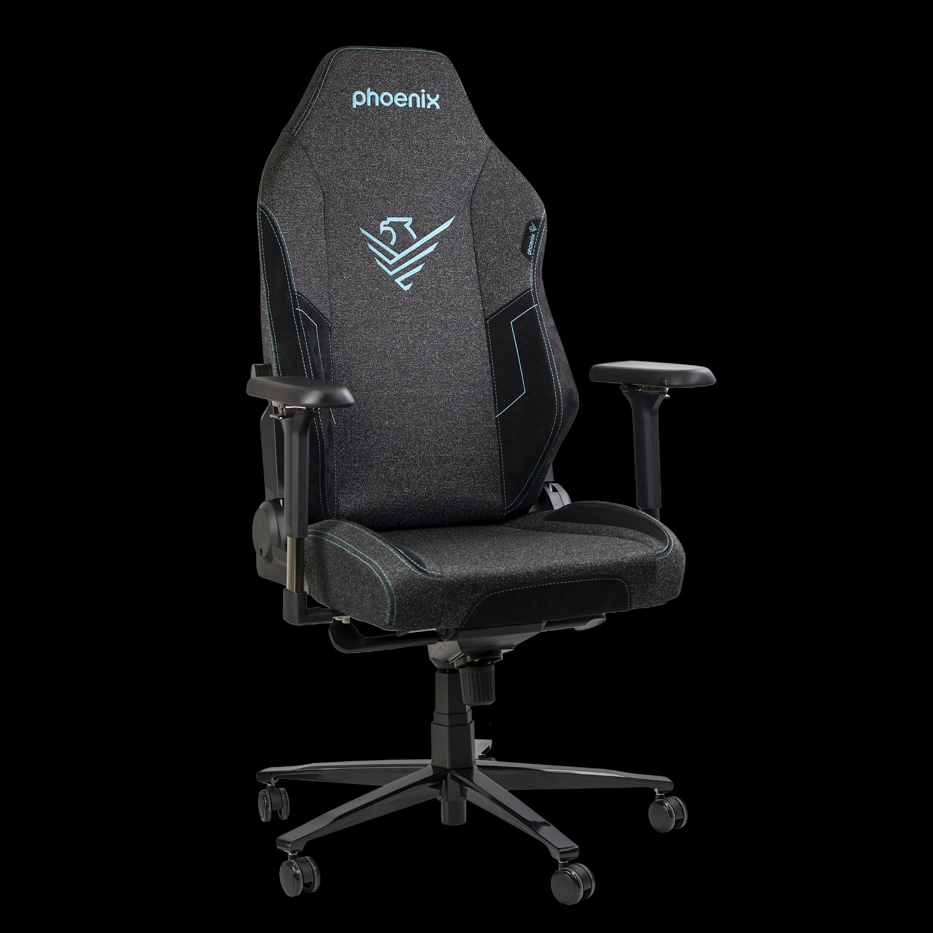 Phoenix Monarch Silla Gaming en Tela de Alta Gama Cojin Magnetico Ajuste lumbar Reposabrazos 4D Metalicos Talla XL