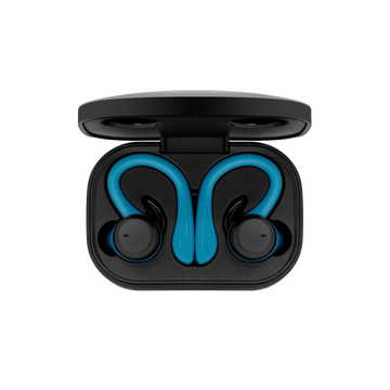 Phoenix Spartan Bluetooth 5.3 Hands-Free Sports Headphones Interchangeable Accessories Details in Blue