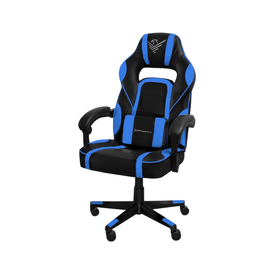 Phoenix Trophy blue PU leather gaming chair