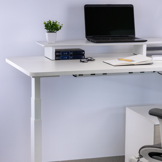 Signa Adjustable Structure for Desk Double Motor and 3 Segments White