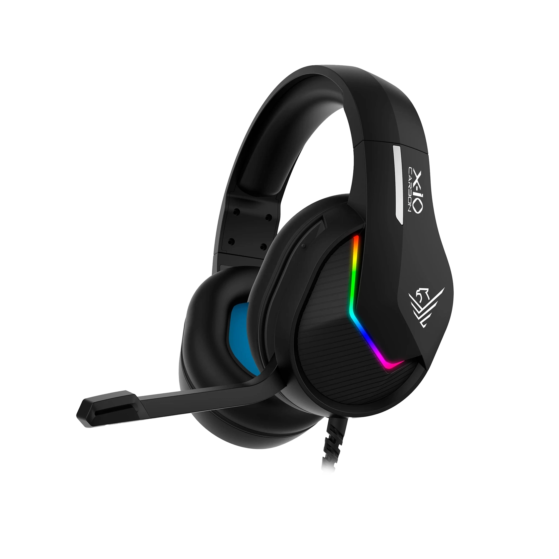 Black X-IO Gaming Headphones Multiplatform with jack cable and adapter