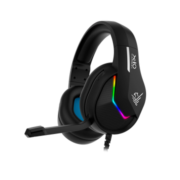 Black X-IO Gaming Headphones Multiplatform with jack cable and adapter